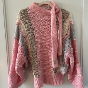 Nikki Line Vintage Crochet Sweater